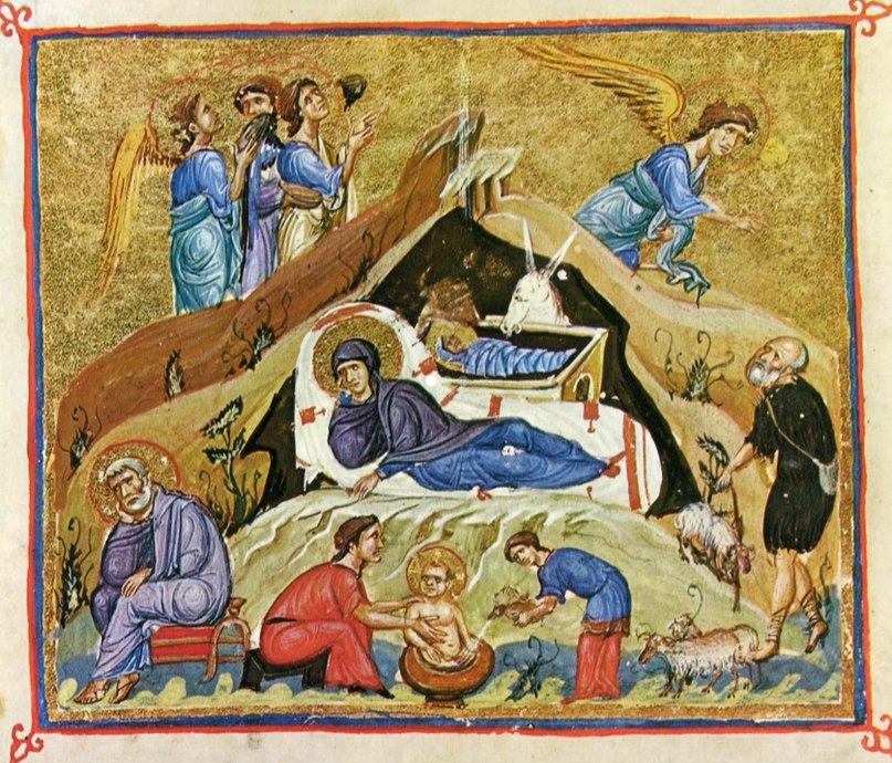Византия. XI век. Евангелие. Афон. Дионисиат