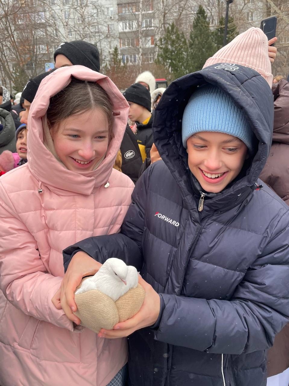 На Крещение Господне гимназисты помолились во время Великого освящения воды