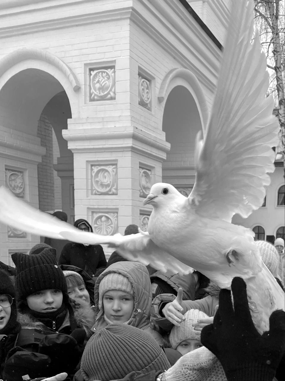 На Крещение Господне гимназисты помолились во время Великого освящения воды