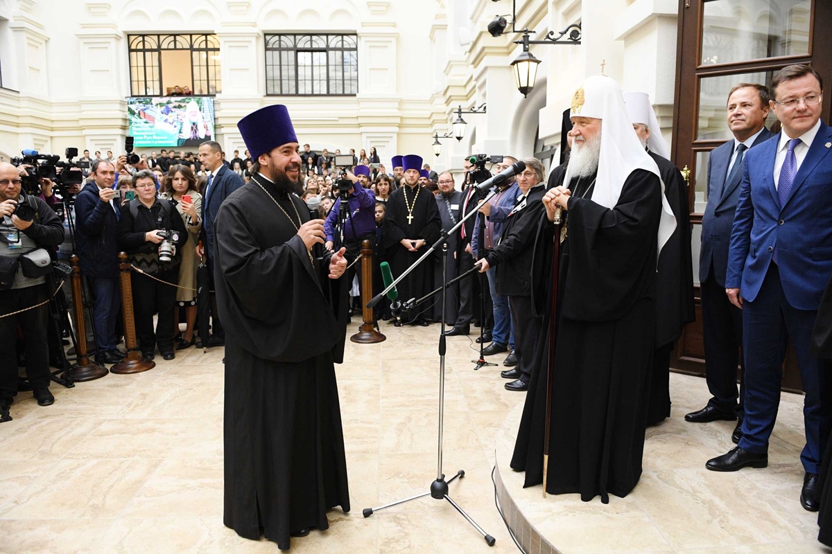 СВЯТЕЙШИЙ ПАТРИАРХ КИРИЛЛ ПОСЕТИЛ ПОВОЛЖСКИЙ ПРАВОСЛАВНЫЙ ИНСТИТУТ В ТОЛЬЯТТИ