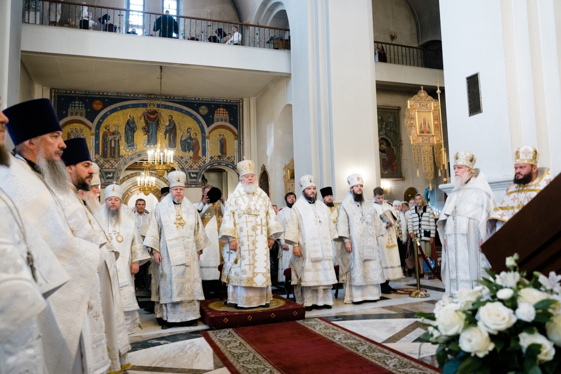 ПРОТОИЕРЕЙ ДИМИТРИЙ ЛЕСКИН ПРИНЯЛ УЧАСТИЕ В СОБОРНОМ СЛУЖЕНИИ ПО СЛУЧАЮ ПРЕСТОЛЬНОГО ПРАЗДНИКА И ЮБИЛЕЯ ПРЕОБРАЖЕНСКОГО СОБОРА