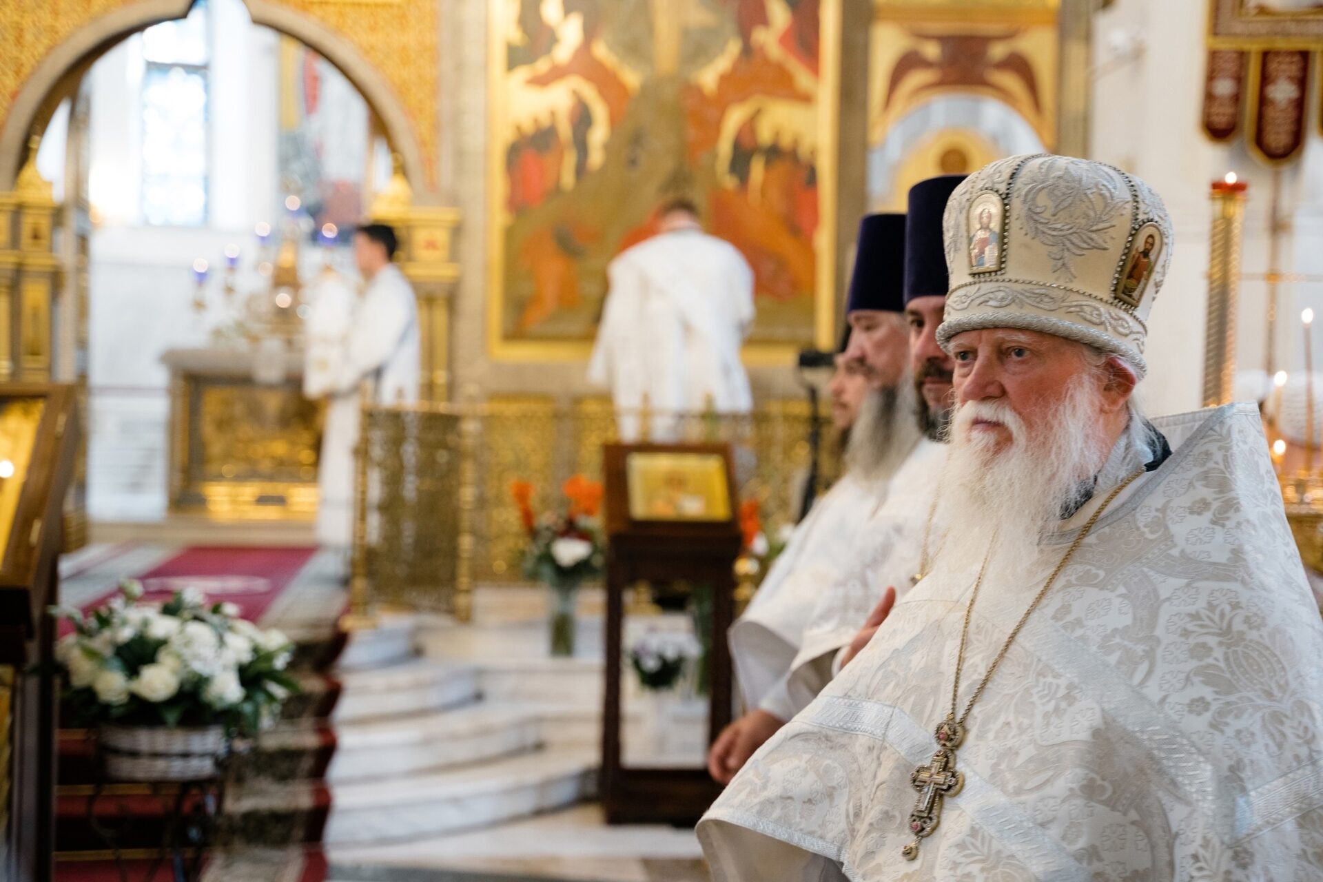 ПРОТОИЕРЕЙ ДИМИТРИЙ ЛЕСКИН ПРИНЯЛ УЧАСТИЕ В СОБОРНОМ СЛУЖЕНИИ ПО СЛУЧАЮ ПРЕСТОЛЬНОГО ПРАЗДНИКА И ЮБИЛЕЯ ПРЕОБРАЖЕНСКОГО СОБОРА