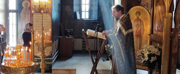 В Неделю 17-ю по Пятидесятнице, по Воздвижении Честного и Животворящего Креста Господня, протоиерей Димитрий Лескин совершил Божественную Литургию
