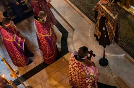 Чин прощения в храме Всех святых, в земле Русской просиявших