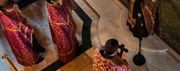 Чин прощения в храме Всех святых, в земле Русской просиявших